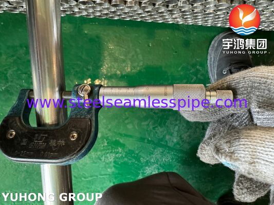 ASTM A249 TP316L 1.4404 Tabung Las Baja Rinsing Berkilau Berkilau Untuk Evaporator EP MP