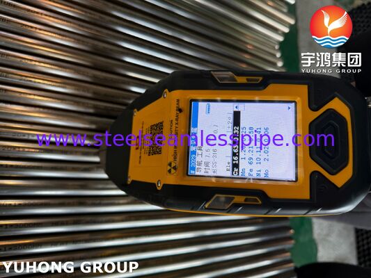 ASTM A249 TP316L 1.4404 Tabung Las Baja Rinsing Berkilau Berkilau Untuk Evaporator EP MP