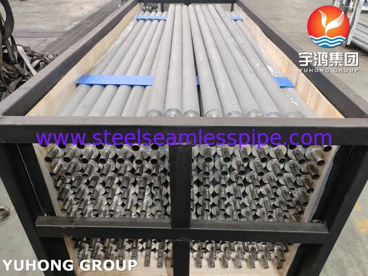 EN 10217-7 1.4301 tabung sirip ekstrusi untuk pendingin udara Pemulihan panas