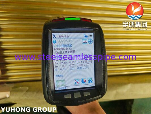 ASTM B111 / ASME B111 C44300 O61 Tabung Paduan Tembaga Nikel