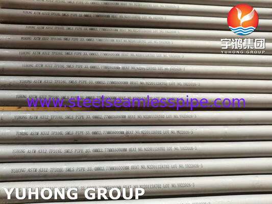 ASTM A312 TP316L Austenitic Seamless Stainless Steel Industrial Pipe