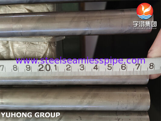 ASTM B111 C71640 tabung tembaga-nikel tanpa jahitan - paduan CuNi30Fe untuk kondensor laut & penukar panas