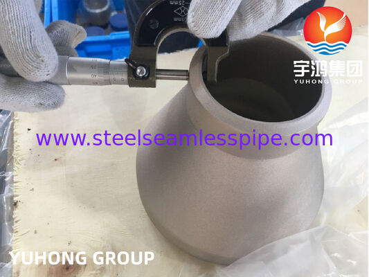 ASTM B466 C70600 Fitting Tembaga Nikel Peredam Eksentrik Untuk Sistem Pendingin