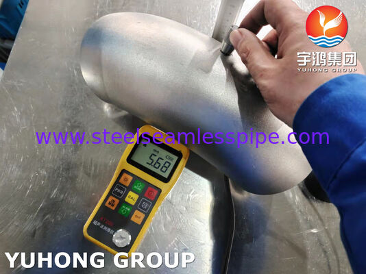 ASTM A403 WP304H-S Fitting Siku untuk Bidang Industri, Fitting Pipa Baja Tahan Karat