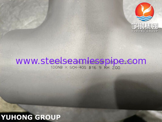 ASTM B366 C276 BW Sama dan Tidak Sama TEE Ketahanan Korosi Tinggi Hastelloy C276 Butt Weld Pipe Fitting