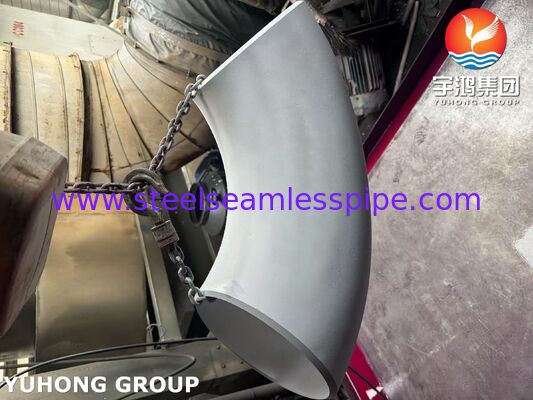 ASTM A403 WP304-S Siku Las Pantat, Siku Las Pantat Baja Tahan Karat Tahan Korosi Tinggi untuk Sistem Perpipaan Industri