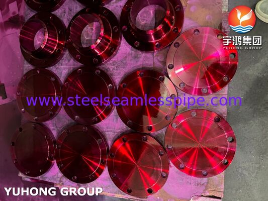 ASME SA182 F304 Austenit baja tahan karat flange tempa untuk sistem pipa industri sesuai dengan standar ASME B16.5