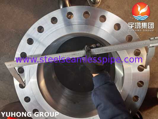 ASME SA105 / SA105N Flensa Tempa Baja Karbon untuk Sistem Perpipaan Industri