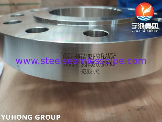 ASTM A182 F53 WeldNeck Raised Face Flange, Super Duplex Stainless Steel Forged WN RF Flange