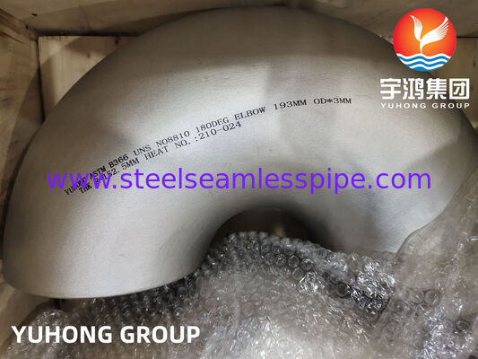 ASTM B366 N08810 Incoloy 800H Nikel Alloy Steel Fitting Elbow