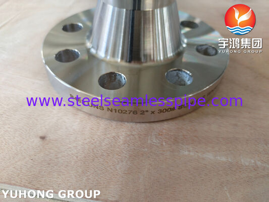 ASTM B564 N10276 SO RF Flange, Hastelloy C276 Alloy Berbasis Nikel Slip-On Raised Face Forged Flange