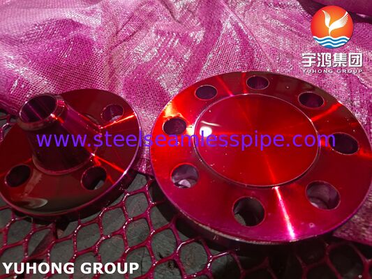 ASTM B564 N04400 Flensa, Monel 400 Nikel-Tembaga Paduan Tempa Flensa untuk Ketahanan Korosi