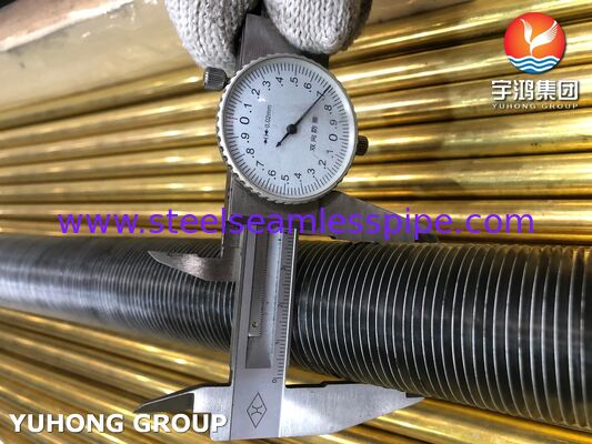 Tabung Sirip Mulus Tipe L ASTM A179 (Smls), Tabung Sirip Baja Karbon Rendah Pertukaran Panas Efisiensi Tinggi