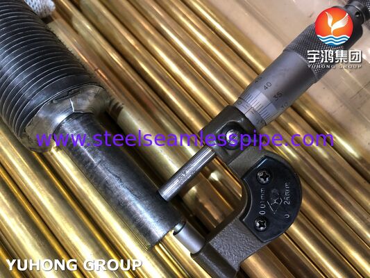 Tabung Sirip Mulus Tipe L ASTM A179 (Smls), Tabung Sirip Baja Karbon Rendah Pertukaran Panas Efisiensi Tinggi