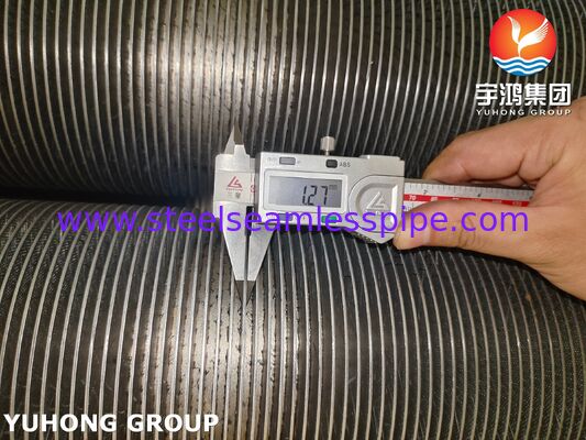 ASTM A376 TP347H Fin Tube CS, Komposit Fin Tube tahan suhu tinggi (base CS + TP347H Fin)