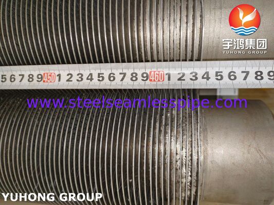 ASTM A376 TP347H Fin Tube CS, Komposit Fin Tube tahan suhu tinggi (base CS + TP347H Fin)