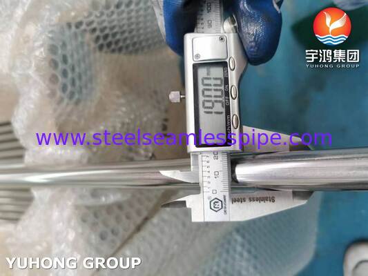 ASME SA249 Baja Anil Stainless Steel 304 Tabung Las Untuk Penyuling , 3 / 4" 20BWG