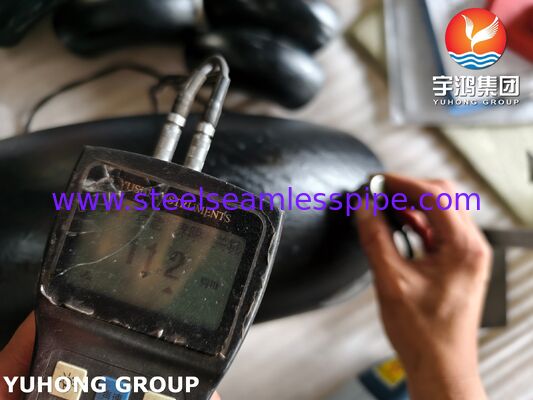 Fitting Baja Karbon Baja Suhu Rendah ASME SA420 Grade WPL6 LTC Siku Las Tepi 90DER