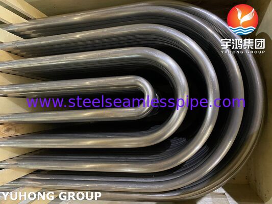 Tabung Penukar Panas U-Bend Baja Paduan Nikel Monel400 ASME SB163 N04400