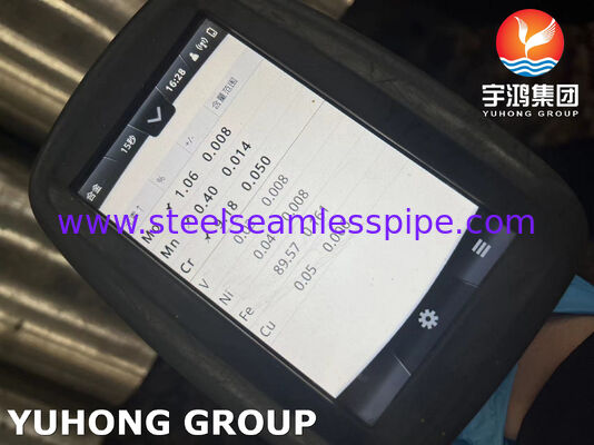 Pipa Baja Tanpa Sambutan Alloy ASTM A335 P9 Lapisan Hitam untuk Superheater dan Reheater