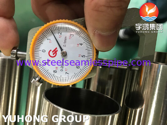 320 / 240 Grit ASTM A269 TP304L Stainless Steel Cahaya Annealed Tabung Untuk Aplikasi Sanitasi