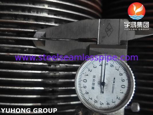 HFW Solid Welded Finned Tubes ASTM A312 TP321H Stainless Steel Untuk Superheater