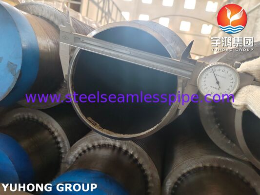 Pipa Bersirip Las Spiral dengan Pipa Dasar A106 Sirip CS untuk Penukar Panas