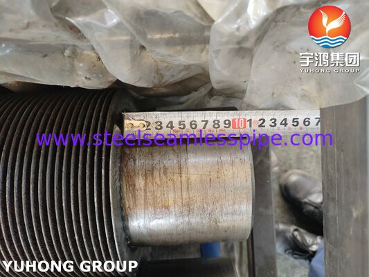 Pipa Bersirip Las Spiral dengan Pipa Dasar A106 Sirip CS untuk Penukar Panas