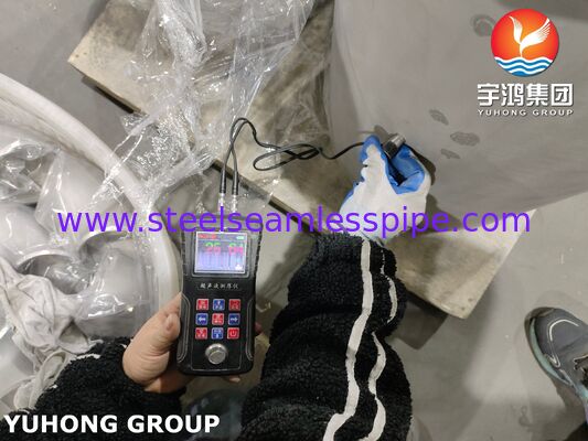 Fittings pipa las Butt Diameter Besar, ASTM A403 WP347-WX Equal Tee untuk Fluida Korosif B16.9