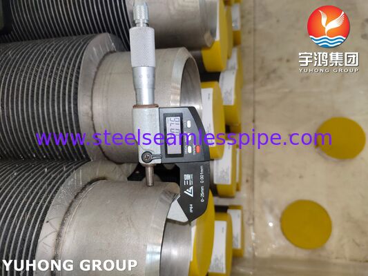 Tabung HFW Fined ASTM A312 TP347H Baja tahan karat untuk boiler panas limbah