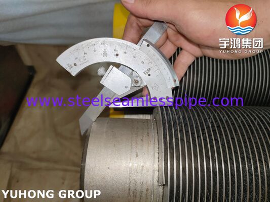 Tabung HFW Fined ASTM A312 TP347H Baja tahan karat untuk boiler panas limbah