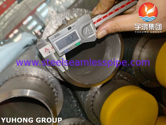 Tabung HFW Fined ASTM A312 TP347H Baja tahan karat untuk boiler panas limbah