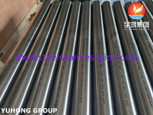Tabung Seamless Baja Tahan Karat ASTM A269 TP304 Anil Cerah untuk Evaporator 4" 18BWG