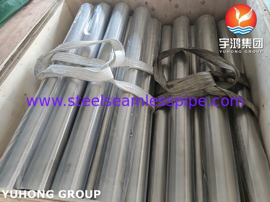 Tabung Seamless Baja Tahan Karat ASTM A269 TP304 Anil Cerah untuk Evaporator 4" 18BWG