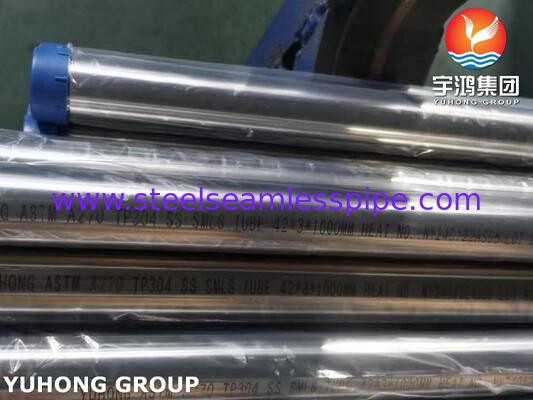 ASTM A270 3A TP304 BA Tabung Seamless Stainless Steel Sanitasi Untuk Industri Gula