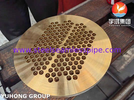 ASME SB171 C46400 Naval Brass Tubesheet untuk Aplikasi Kelautan & Penukar Panas dengan Sifat Tahan Korosi