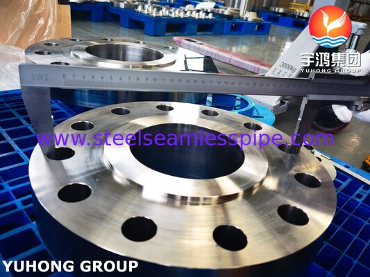 ASTM B564 UNS N10276 / Hastelloy C276 Weld Neck Flange, Raised Face (RF) Kelas 150/300/600, Untuk Penghapusan Air Laut