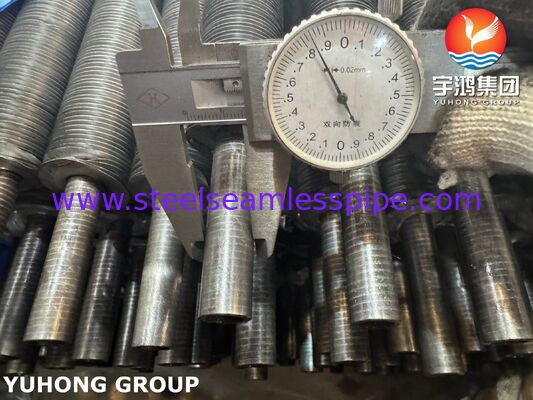 Tabung Sirip Aluminium L-Foot AL1060 pada Pipa Dasar ASTM A179