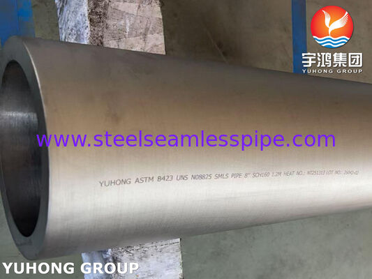Pipa Seamless ASTM B423 UNS N08825 / DIN 2.4858 Pipa Paduan Nikel Inconel825