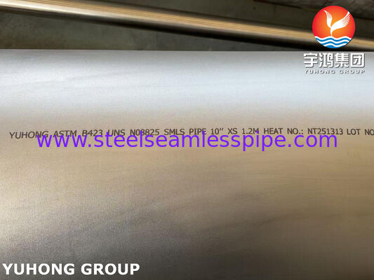 Pipa Seamless ASTM B423 UNS N08825 / DIN 2.4858 Pipa Paduan Nikel Inconel825