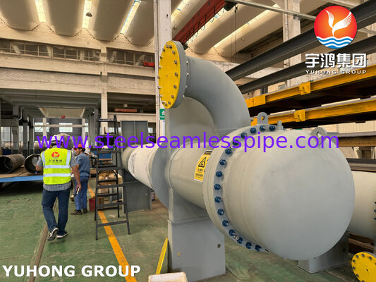 Penukar Panas Shell & Tube – Diisi Nitrogen, Anti-Korosi, dengan Label Keselamatan untuk Permukaan Panas & Asfiksia