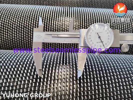 ASTM A312 TP304H tabung berdaun bergerigi untuk boiler & penukar panas