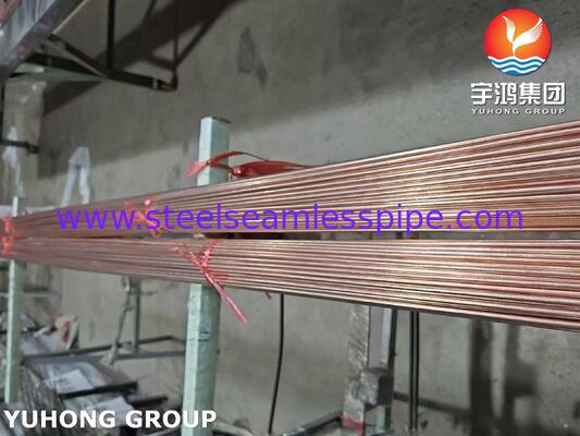 Tubing Baja Tembaga Double Wall Brazed, BHG2 Bundy Tube Untuk Lini Brek Otomotif