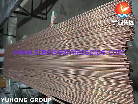 Tubing Baja Tembaga Double Wall Brazed, BHG2 Bundy Tube Untuk Lini Brek Otomotif