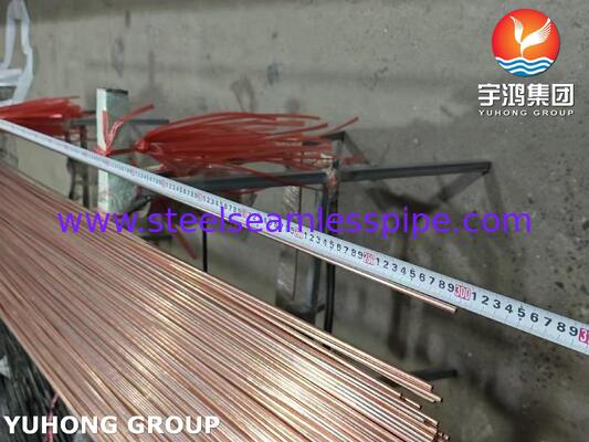 Tubing Baja Tembaga Double Wall Brazed, BHG2 Bundy Tube Untuk Lini Brek Otomotif