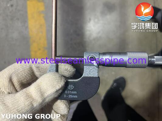 Tubing Baja Tembaga Double Wall Brazed, BHG2 Bundy Tube Untuk Lini Brek Otomotif