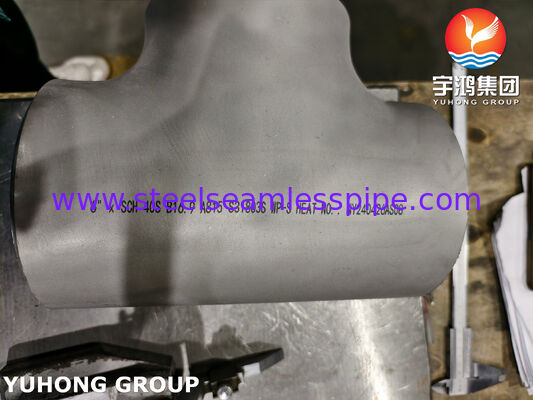 ASTM A815 UNS S31803 Fitting Baja Dupleks ASME B16.9 Buttweld Duplex 2205 Sama Tee