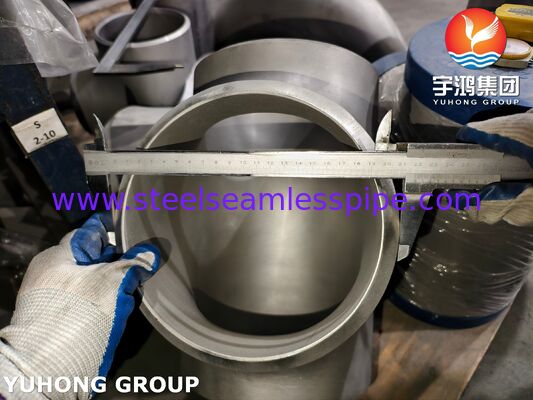 ASTM A815 UNS S31803 Fitting Baja Dupleks ASME B16.9 Buttweld Duplex 2205 Sama Tee