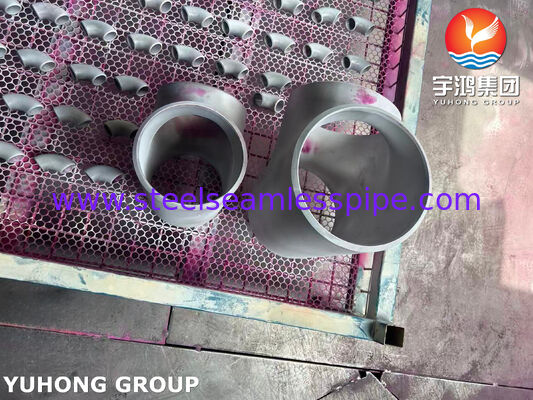 ASTM A815 UNS S31803 Fitting Baja Dupleks ASME B16.9 Buttweld Duplex 2205 Sama Tee