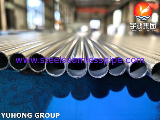 ASTM B163 Incoloy 800H Nickel Alloy Tube Seamless Tubing Annealed Larutan untuk Penukar Panas